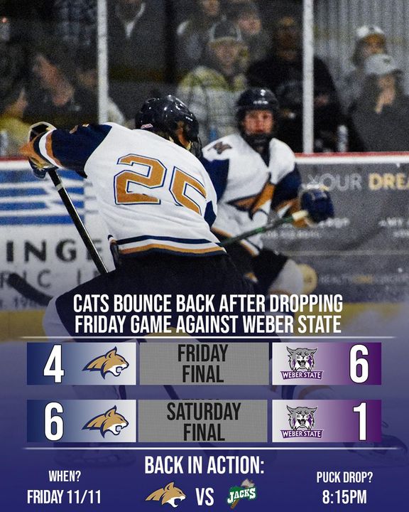 The Cats rallied on Saturday with 6 unanswered goals to defeat Weber State and finish the weekend 2-1