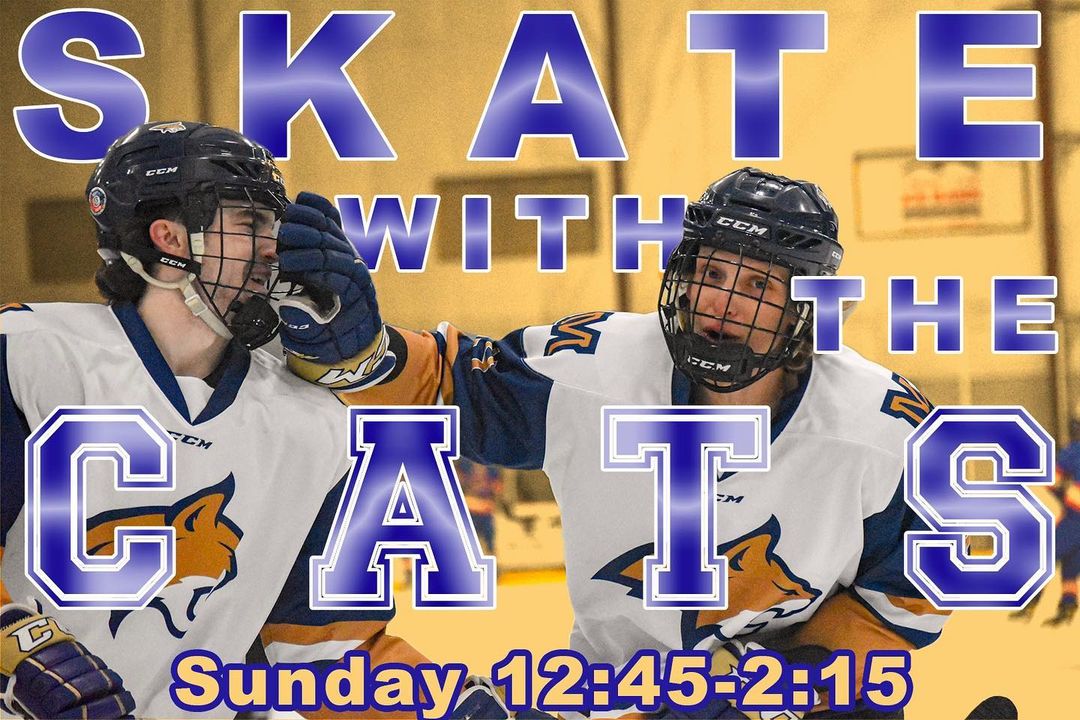 Join us this Sunday at the rink for our annual SKATE with the CATS at the Haynes Pavilion!