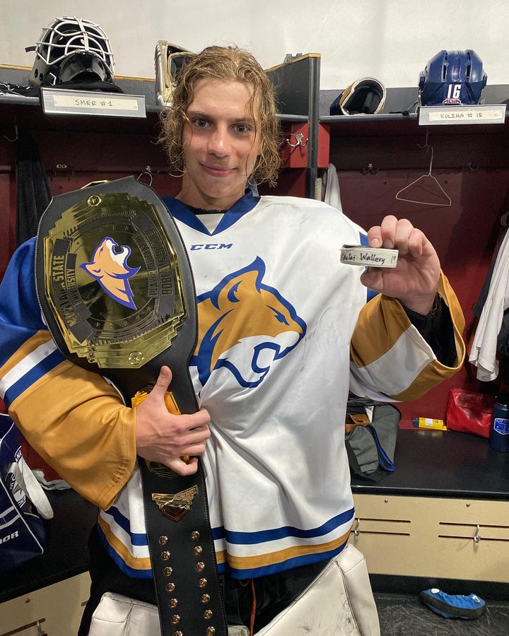 First game in net as a Bobcat, first win as a Bobcat