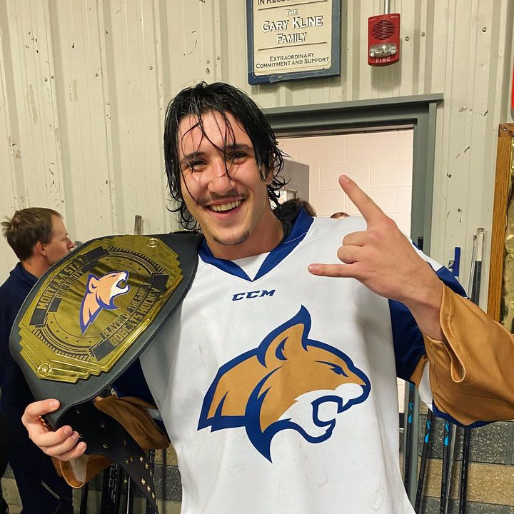 After the 5-0 win over Utah State, the Bobcat Belt goes to forward Jake Parent as the player of the game!