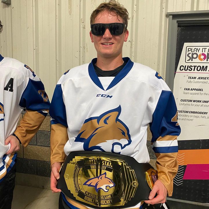 Vincent “Mini-Vinnie” Felt snags the the Bobcat Belt as player of the game