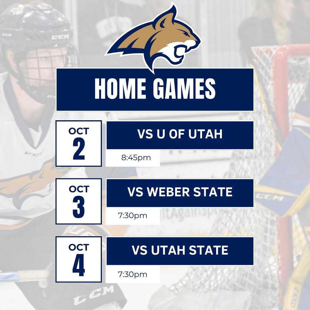 The Cats are on home ice this Thursday, Friday, & Saturday!