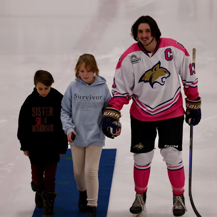 Pink the Rink was a success! A huge thank you to all those that came out to cheer on the Cats and support @cancersupportcommunitybozeman