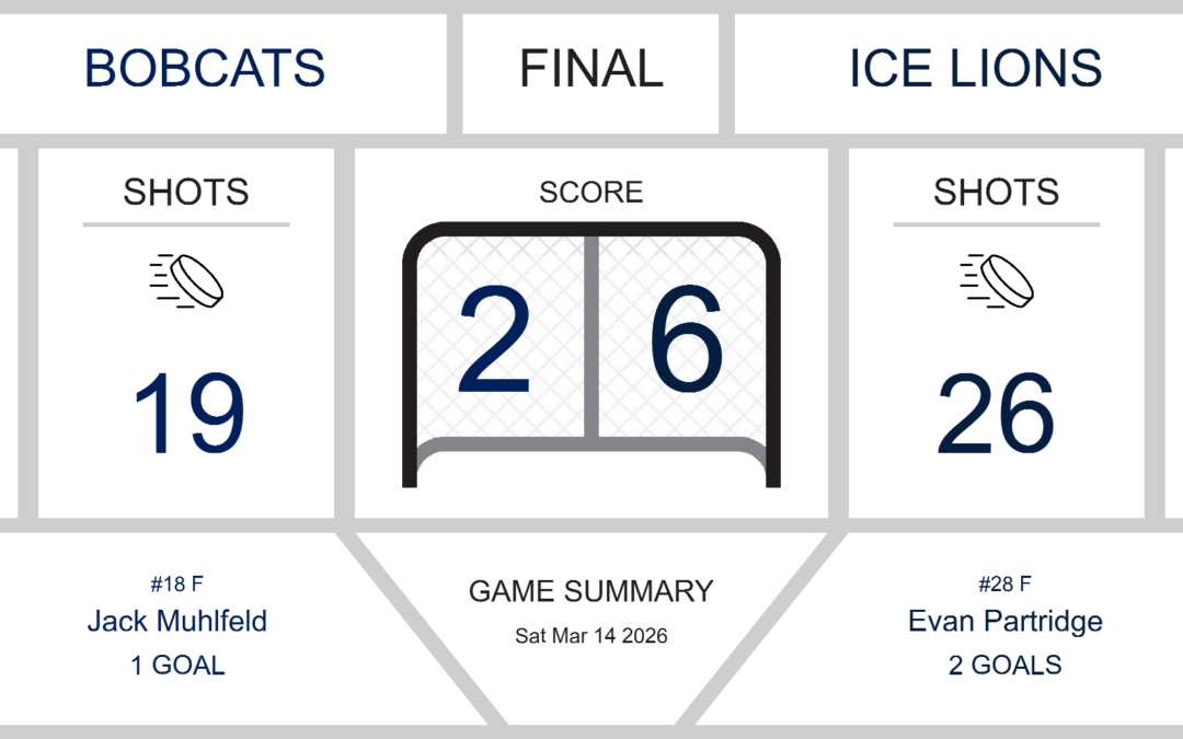 Bobcats Fall to Ice Lions in Intense Hockey Match